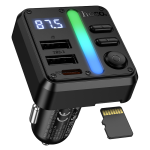 Hoco 45W Car Charger with Wireless FM Transmitter E89